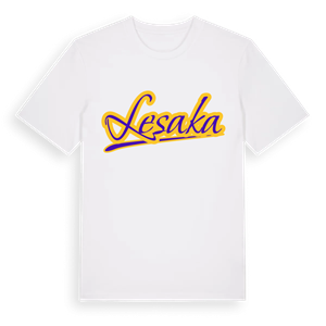 Lesaka baseball t-shirt – ekologisk bomull t-shirt från Pinshirt