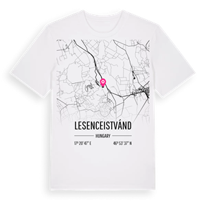 Lesenceistvánd karta t-shirt – ekologisk bomull t-shirt från Pinshirt