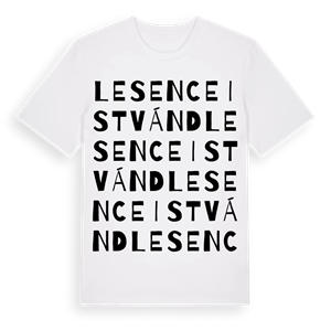 Lesenceistvánd ordlek t-shirt – ekologisk bomull t-shirt från Pinshirt