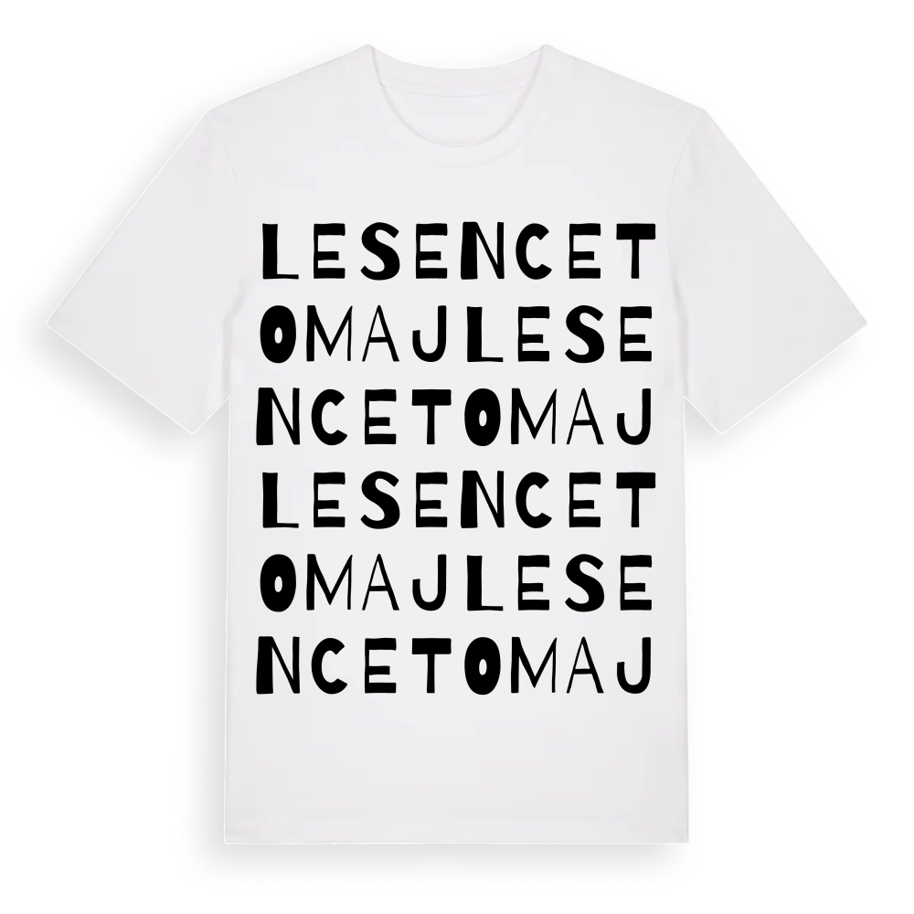 Lesencetomaj ordlek t-shirt – White, i miljö