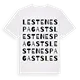 Lestenes pagasts ordlek t-shirt