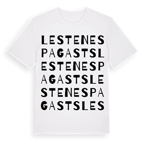 Lestenes pagasts ordlek t-shirt – ekologisk bomull t-shirt från Pinshirt