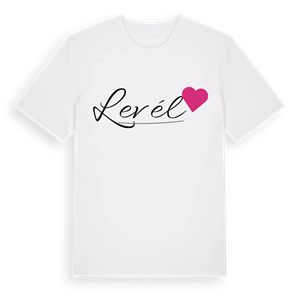 Levél hjärta t-shirt – ekologisk bomull t-shirt från Pinshirt