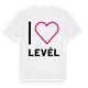Jag älskar Levél t-shirt stort tryck