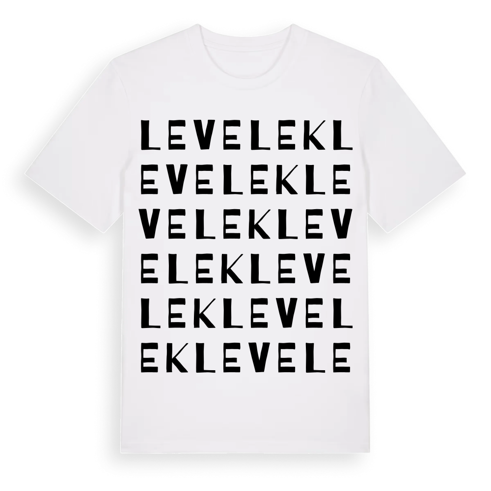 Levelek ordlek t-shirt – White, i miljö