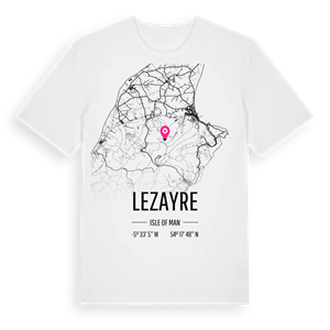 Lezayre karta t-shirt – ekologisk bomull t-shirt från Pinshirt
