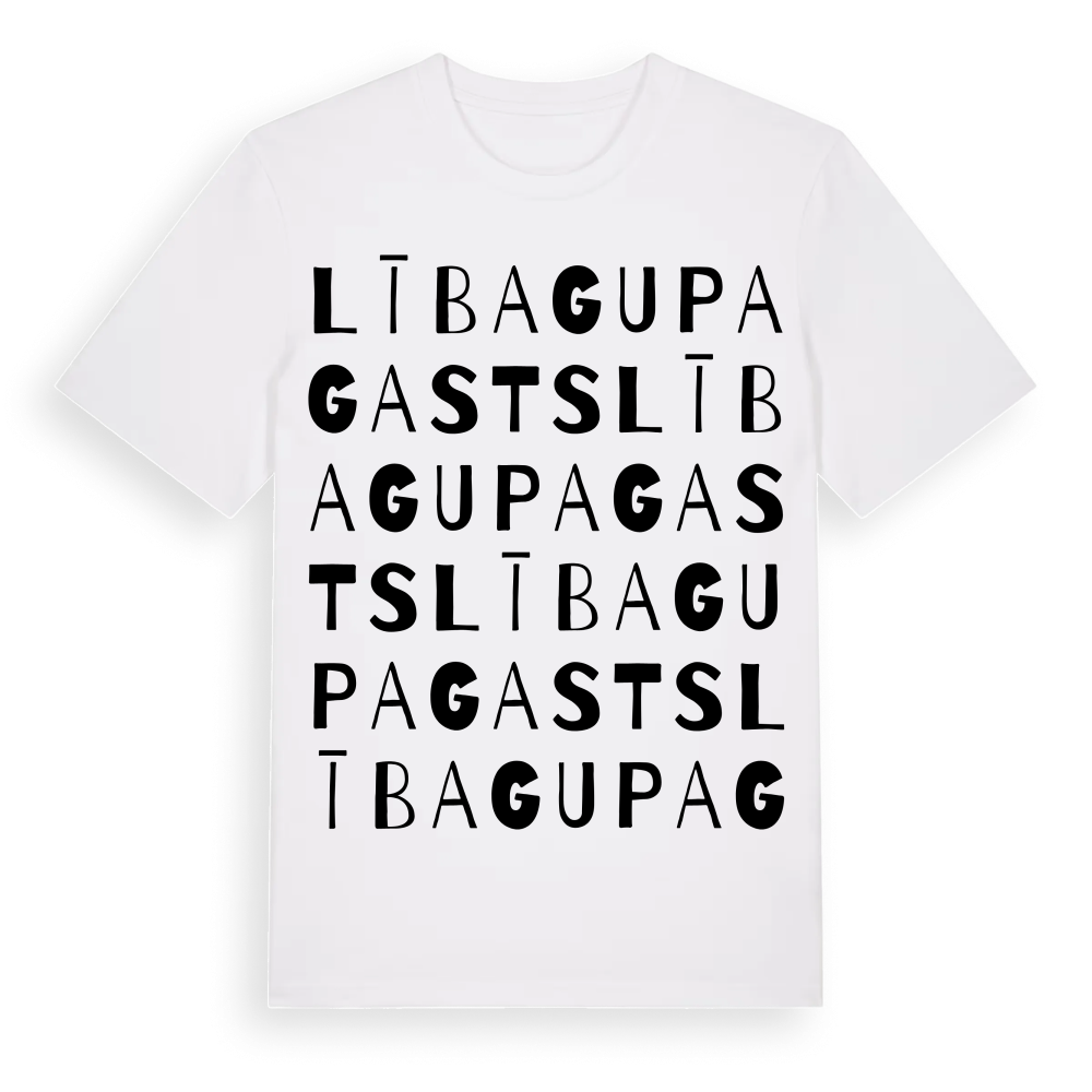 Lībagu pagasts ordlek t-shirt – White, i miljö
