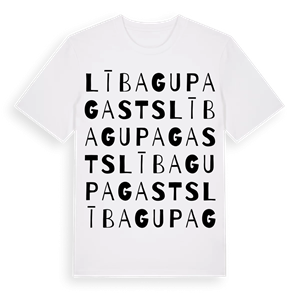 Lībagu pagasts ordlek t-shirt – ekologisk bomull t-shirt från Pinshirt