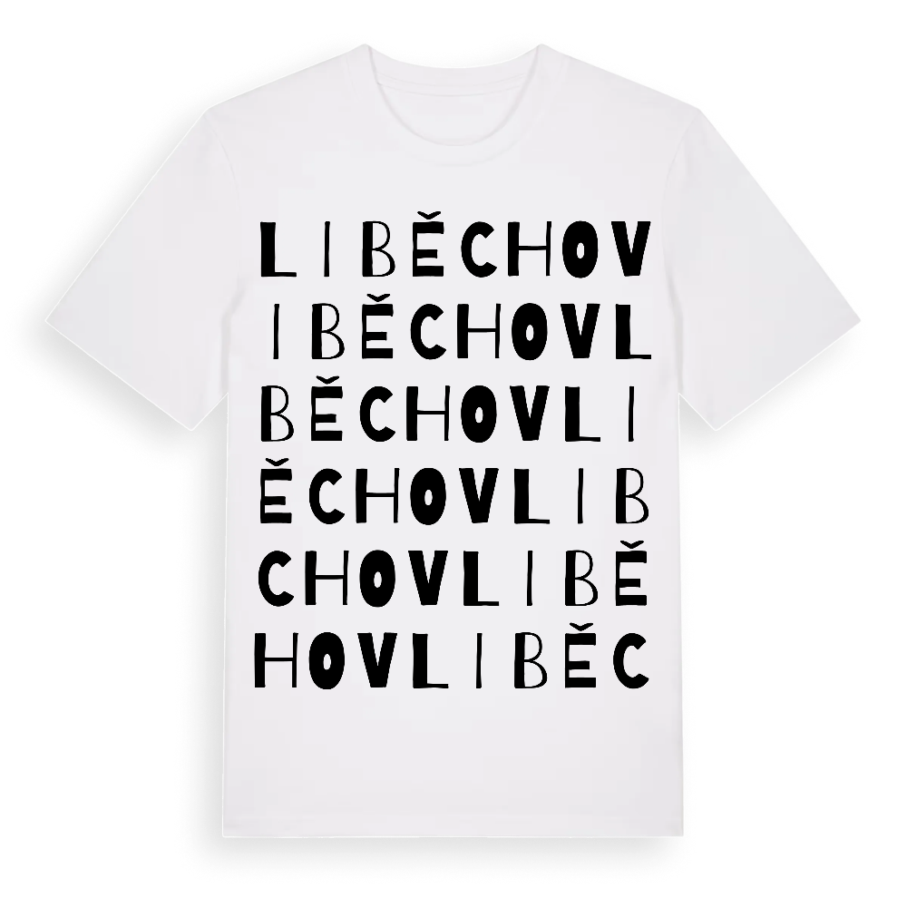 Liběchov ordlek t-shirt – White, i miljö