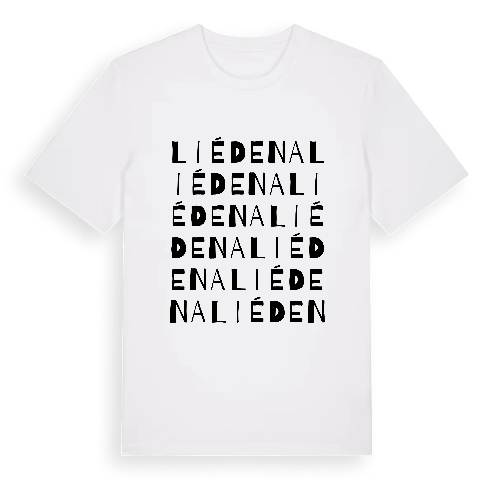 Liédena ordlek t-shirt – White, i miljö
