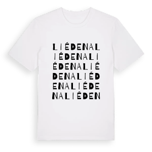 Liédena ordlek t-shirt – ekologisk bomull t-shirt från Pinshirt