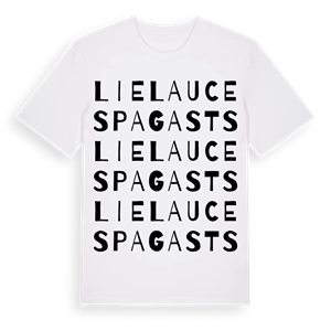 Lielauces pagasts ordlek t-shirt – ekologisk bomull t-shirt från Pinshirt