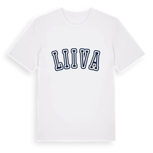Liiva college t-shirt – ekologisk bomull t-shirt från Pinshirt