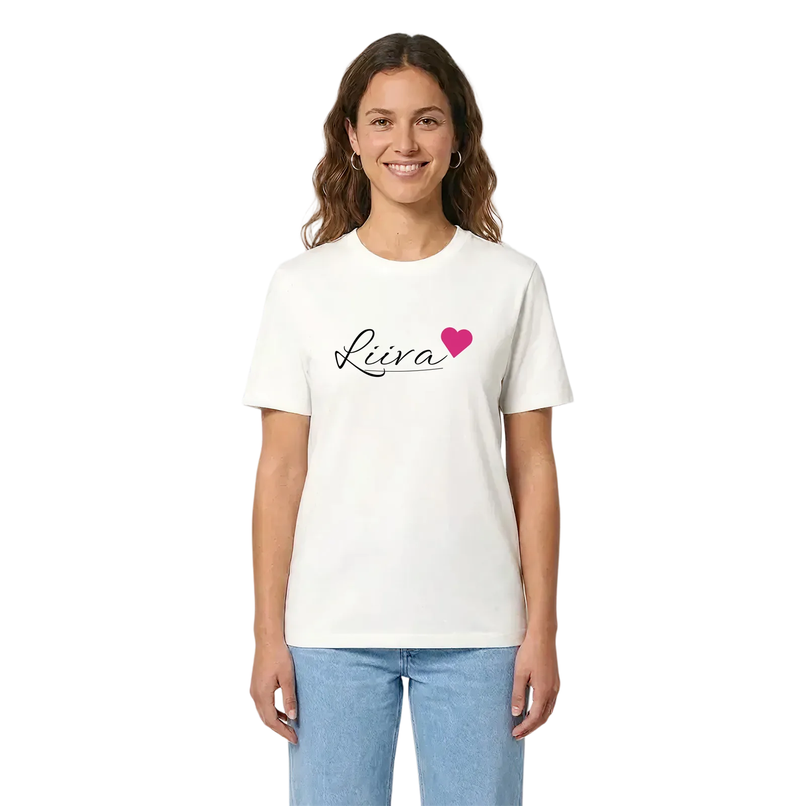 Liiva hjärta t-shirt – White, i miljö