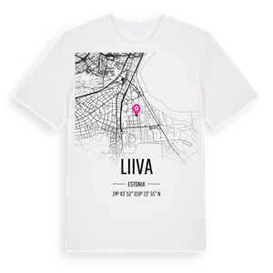 Liiva karta t-shirt – ekologisk bomull t-shirt från Pinshirt