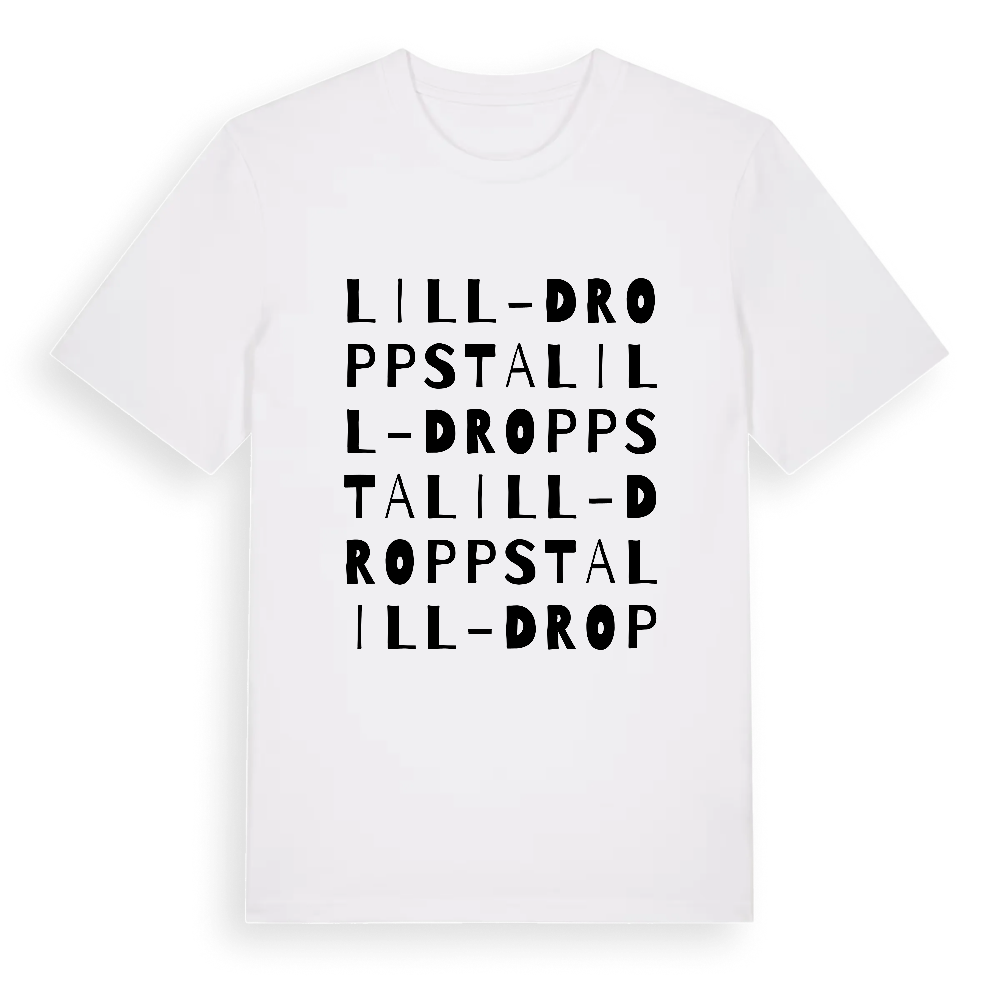 Lill-Droppsta ordlek t-shirt – White, i miljö