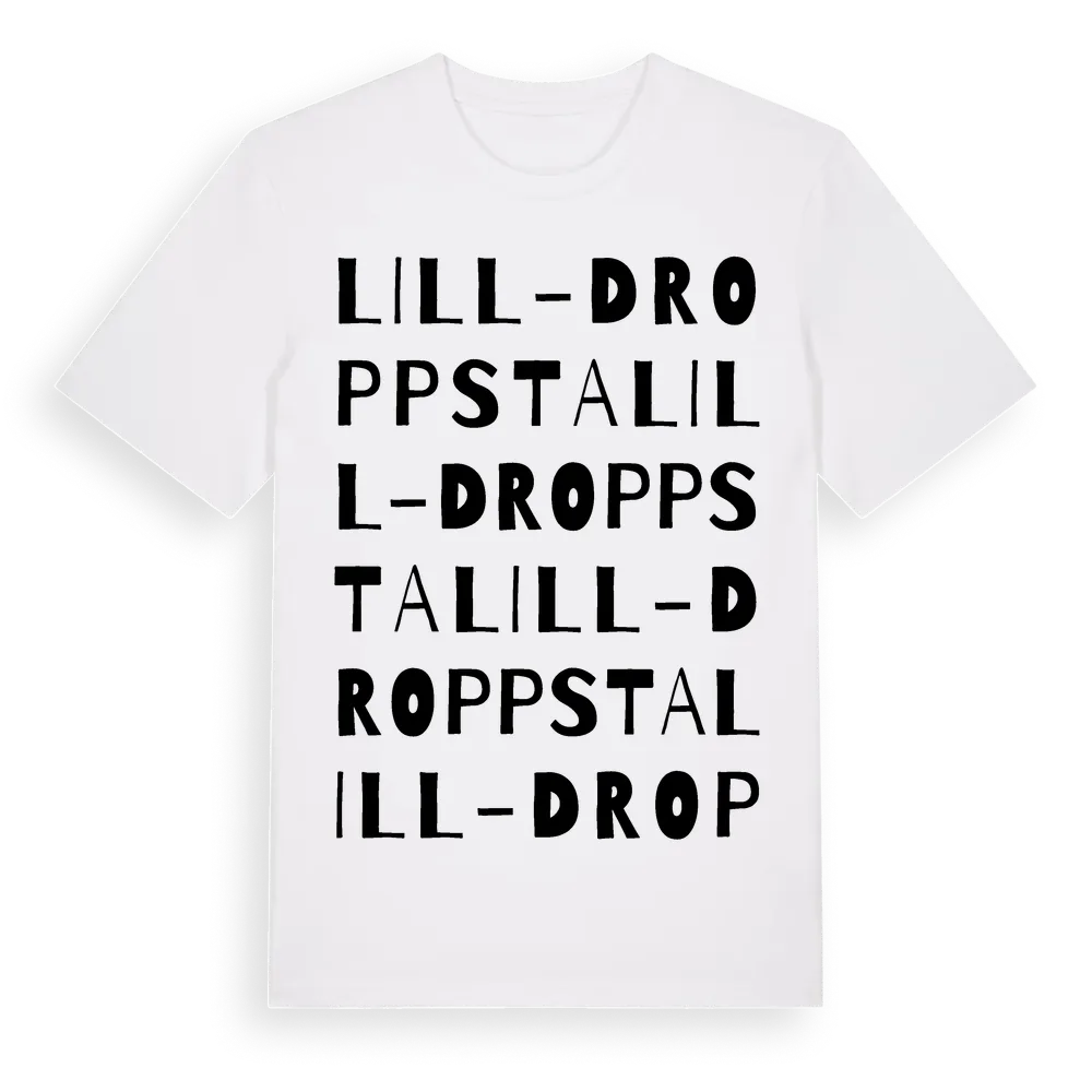 Lill-Droppsta ordlek t-shirt i miljö