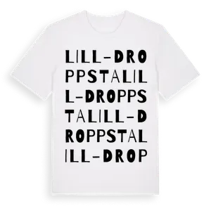 Lill-Droppsta ordlek t-shirt – ekologisk bomull t-shirt från Pinshirt