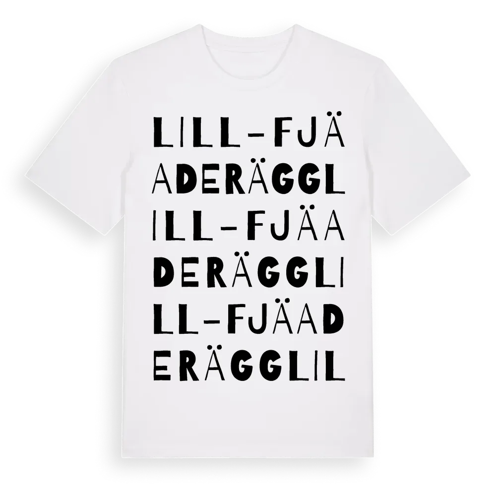 Lill-Fjäaderägg ordlek t-shirt i miljö