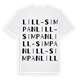 Lill-Simpan ordlek t-shirt
