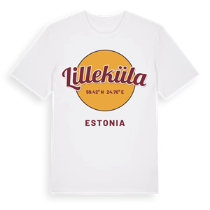 Lilleküla cirkel t-shirt – ekologisk bomull t-shirt från Pinshirt