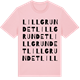 Pink Cotton t-shirt med Lillgrundet ordlek t-shirt