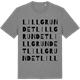 Mid Heather Gray t-shirt med Lillgrundet ordlek t-shirt