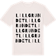 Vintage White t-shirt med Lillgrundet ordlek t-shirt