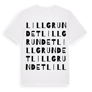 Lillgrundet ordlek t-shirt – ekologisk bomull t-shirt från Pinshirt