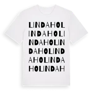 Lindaho ordlek t-shirt – ekologisk bomull t-shirt från Pinshirt