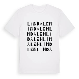 Lindalen ordlek t-shirt – ekologisk bomull t-shirt från PinShirt