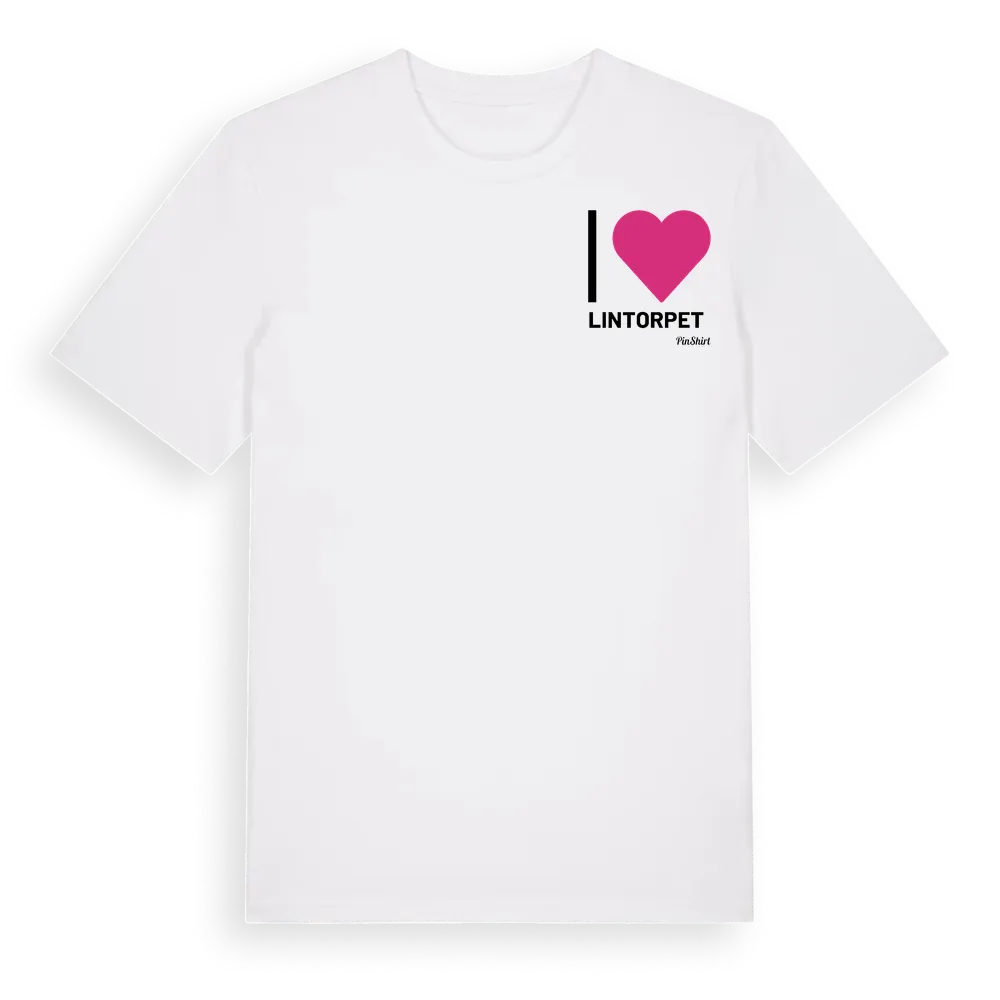 Jag älskar Lintorpet t-shirt litet tryck i miljö