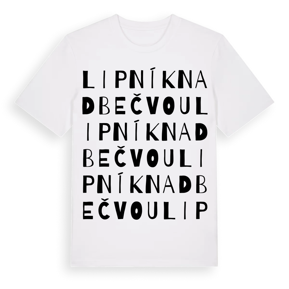 Lipník nad Bečvou ordlek t-shirt – White, i miljö