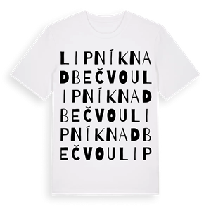 Lipník nad Bečvou ordlek t-shirt – ekologisk bomull t-shirt från Pinshirt