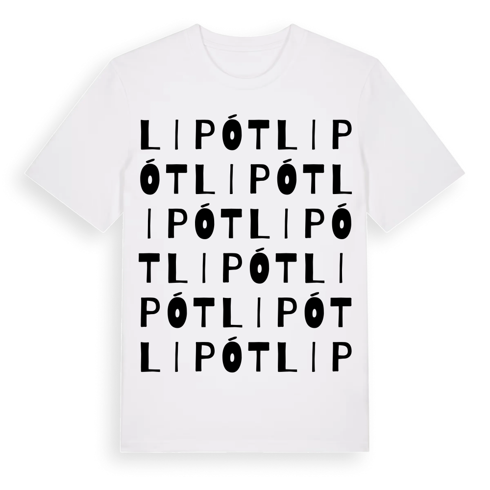 Lipót ordlek t-shirt – White, i miljö