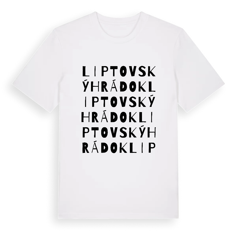 Liptovský Hrádok ordlek t-shirt – White, i miljö
