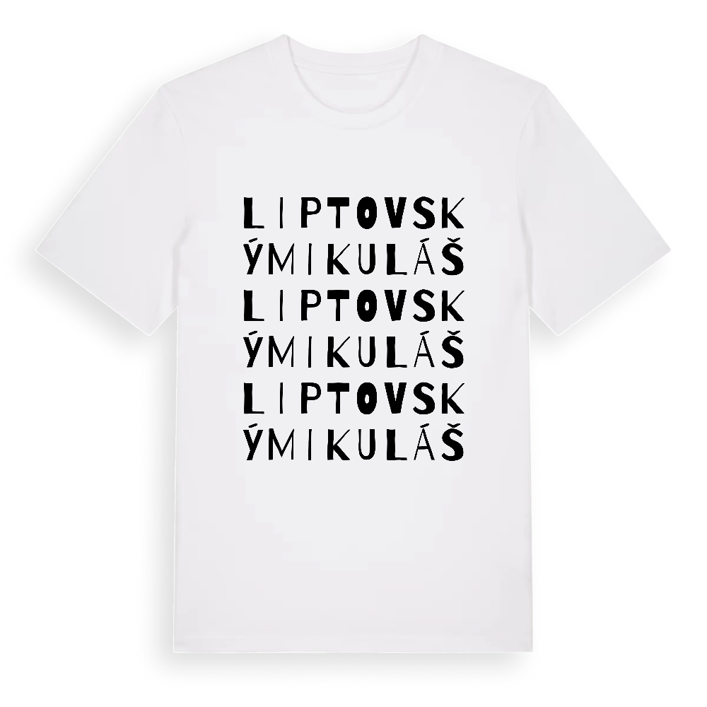 Liptovský Mikuláš ordlek t-shirt – White, i miljö