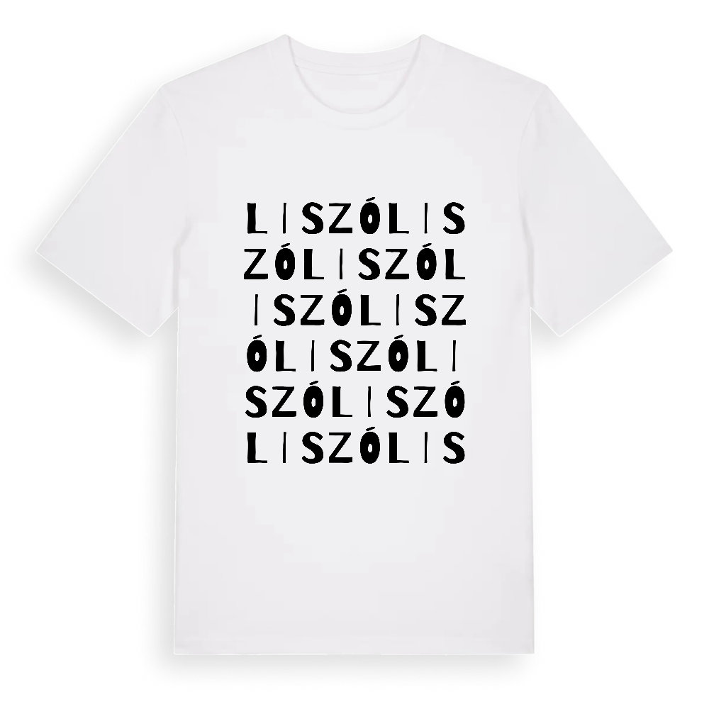 Liszó ordlek t-shirt – White, i miljö