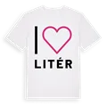 Jag älskar Litér t-shirt stort tryck