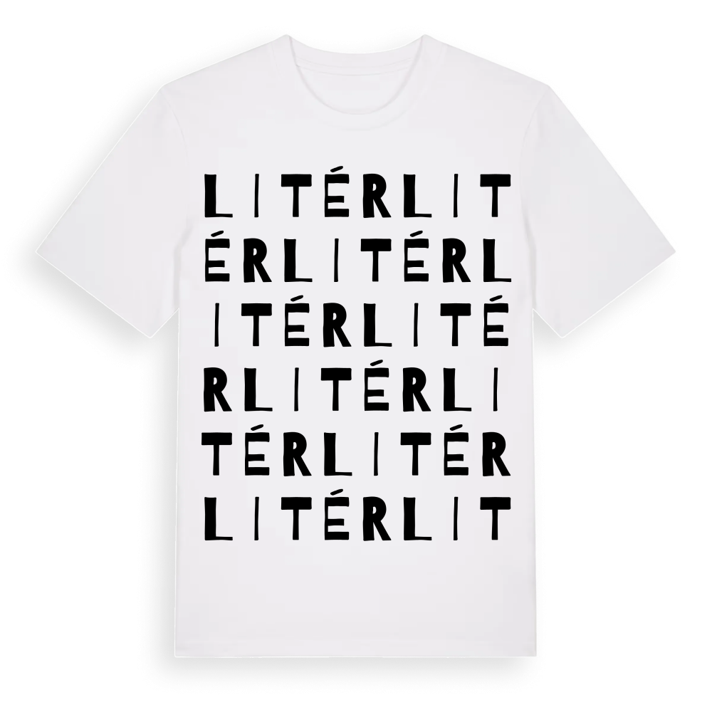 Litér ordlek t-shirt – White, i miljö