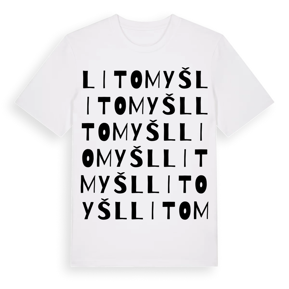Litomyšl ordlek t-shirt – White, i miljö