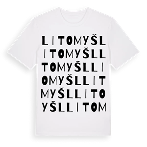 Litomyšl ordlek t-shirt – ekologisk bomull t-shirt från Pinshirt