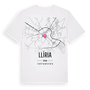 Llíria karta t-shirt – ekologisk bomull t-shirt från Pinshirt