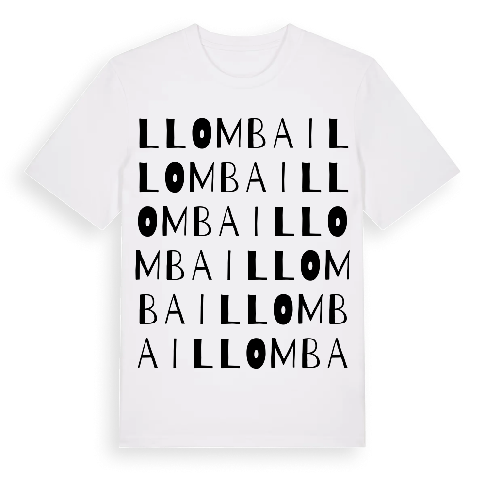 Llombai ordlek t-shirt – White, i miljö