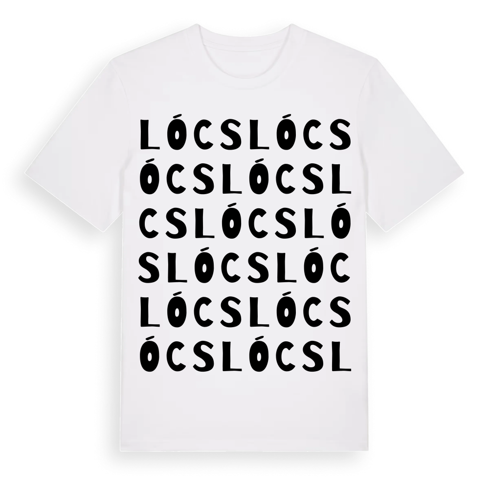 Lócs ordlek t-shirt – White, i miljö