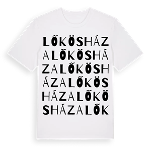 Lőkösháza ordlek t-shirt – ekologisk bomull t-shirt från Pinshirt