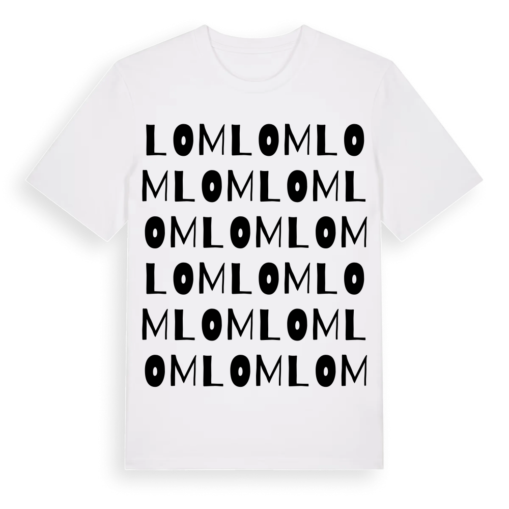 Lom ordlek t-shirt – White, i miljö