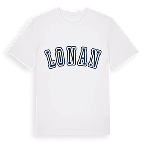 Lonan college t-shirt – ekologisk bomull t-shirt från Pinshirt