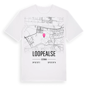Loopealse karta t-shirt – ekologisk bomull t-shirt från Pinshirt