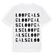 Loopealse ordlek t-shirt